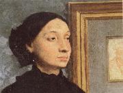 Edgar Degas Detail of The Bellini oil painting